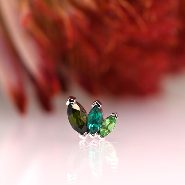 BVLA French Kiss with Green Tourmaline | Chatham Emerald | Tsavorite