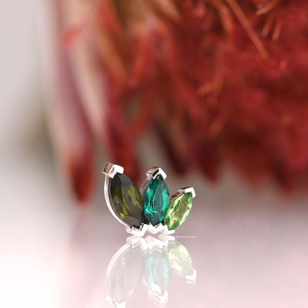 BVLA French Kiss with Green Tourmaline | Chatham Emerald | Tsavorite