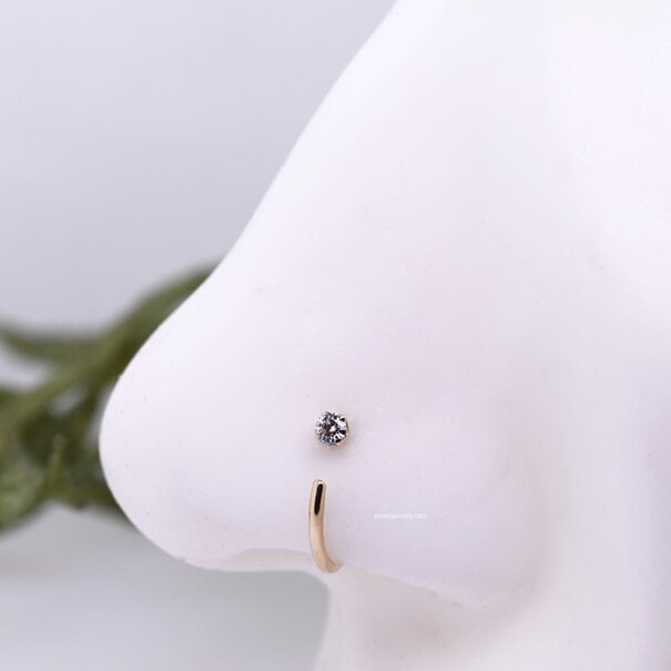 Prysm Body Jewelry Nostril Nail | Lab Created Diamond | 2mm