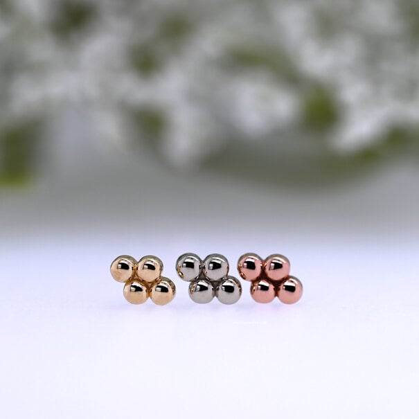 Prysm Body Jewelry Quad Bead Cluster