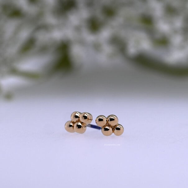 Prysm Body Jewelry Quad Bead Cluster