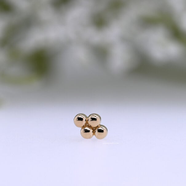 Prysm Body Jewelry Quad Bead Cluster