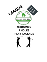 2025 League Play Package - 18 rounds of 9 holes  (NO CART)