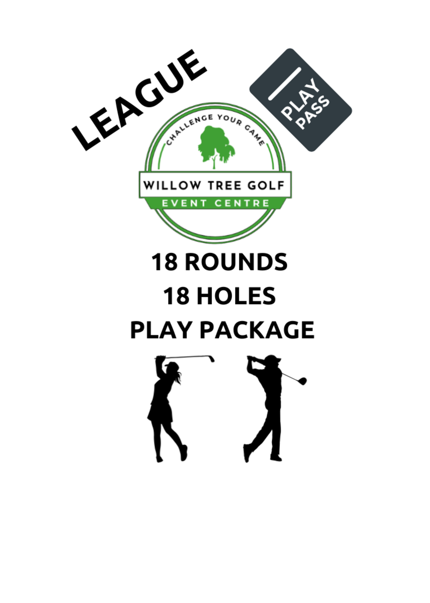2025  League Play Package - 18 rounds of 18 holes