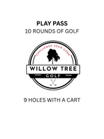 2026 PLAY PASS 10 rounds 9 holes with cart