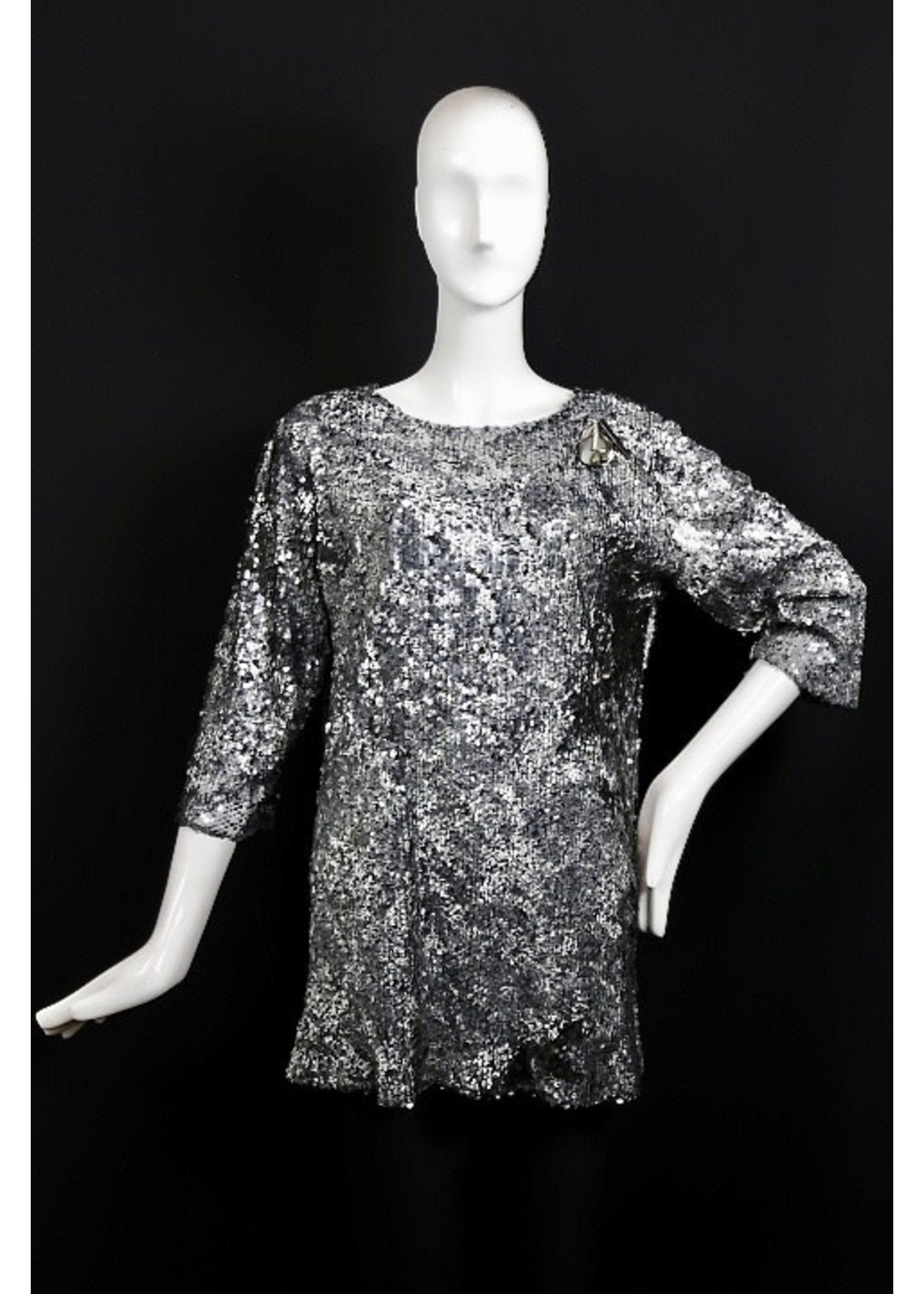 T2326-S2349-Grey/White Sequin