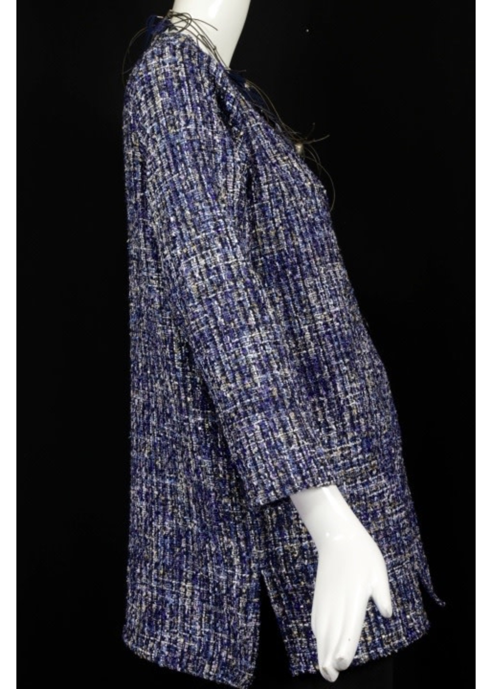 J5065+6"-S2394-Navy blue tweed