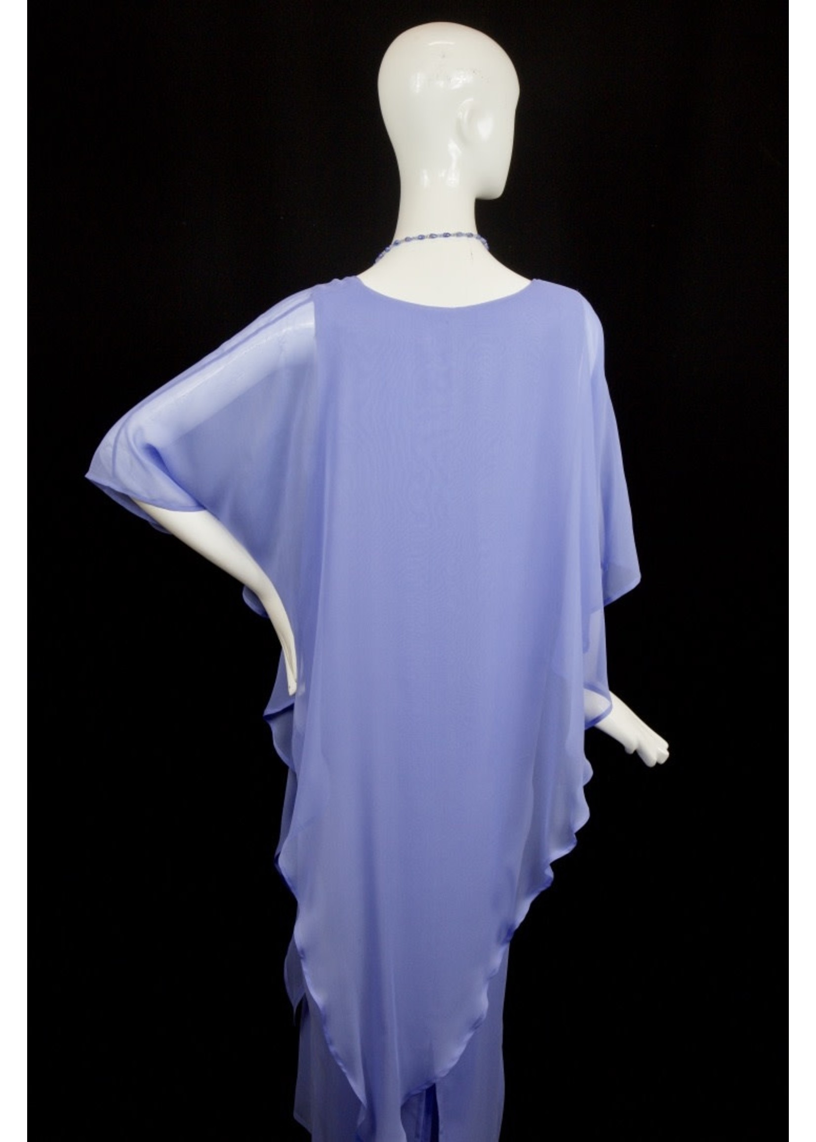 Dress DC411-S2024-S-Perwinkle georgette dress