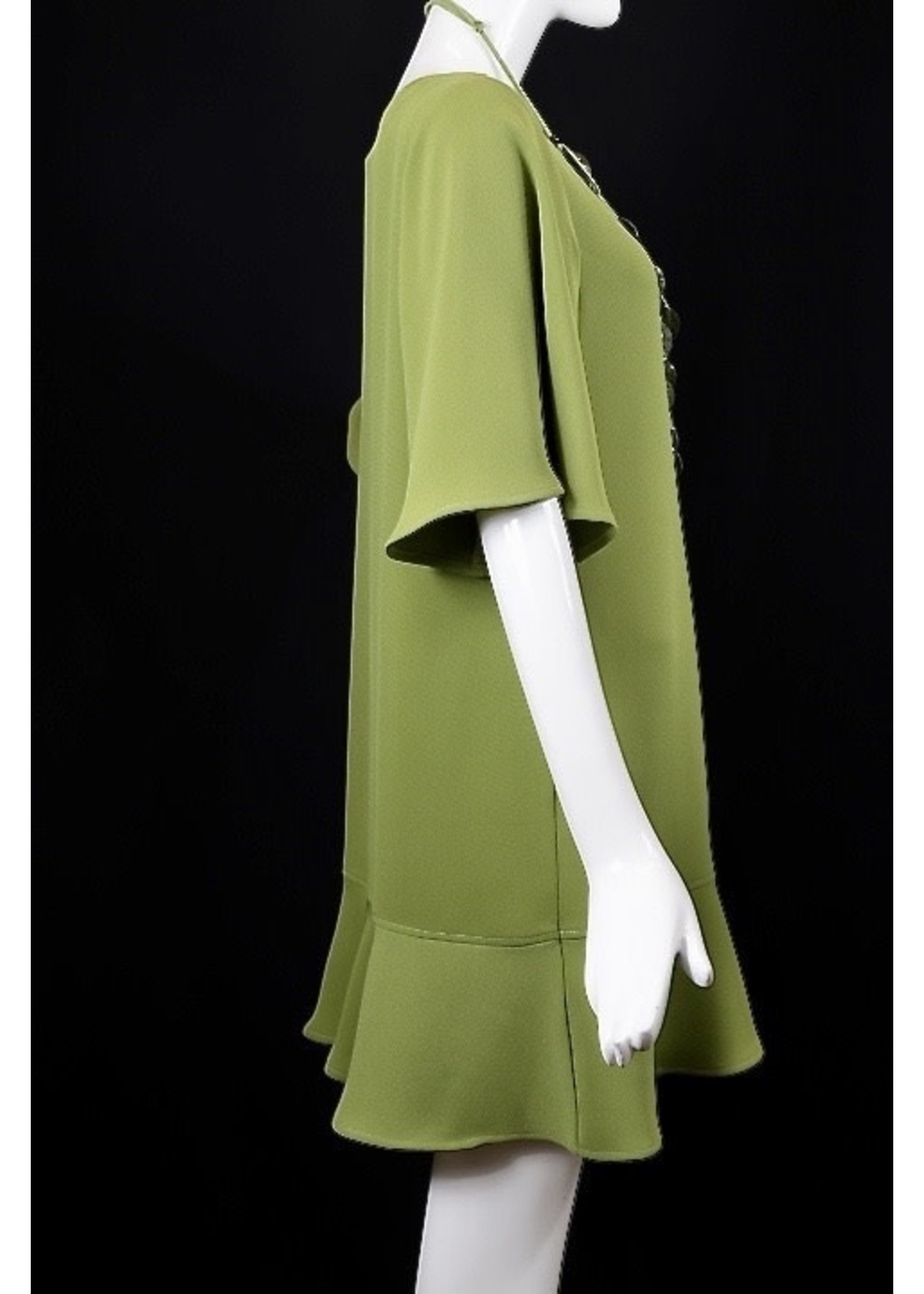 Dress DC421-MS088-XP-Pistachio sophia dress W/ Flounce