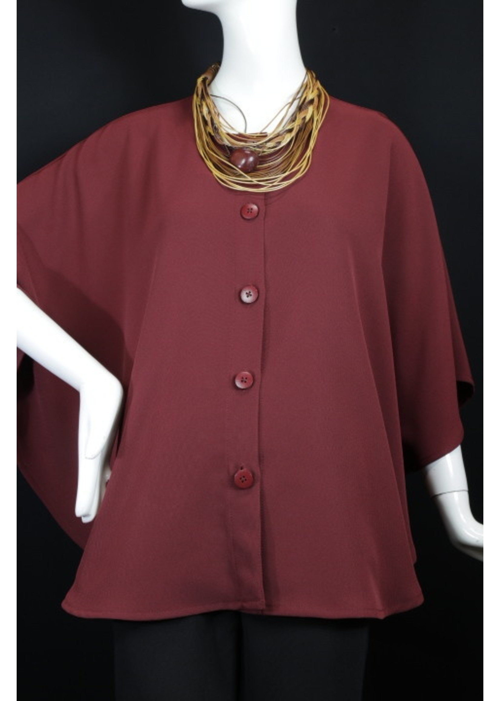 SH929-MA038-O/S-Garnet Sophia Cape