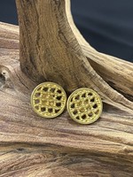 AC01-4496- 20 GOLD POST EARRINGS