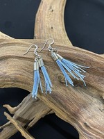 AC01-4595-21 Blue strings  earrings