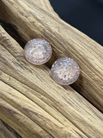 Ac01-4403-20 Pink acrylic  post earrings