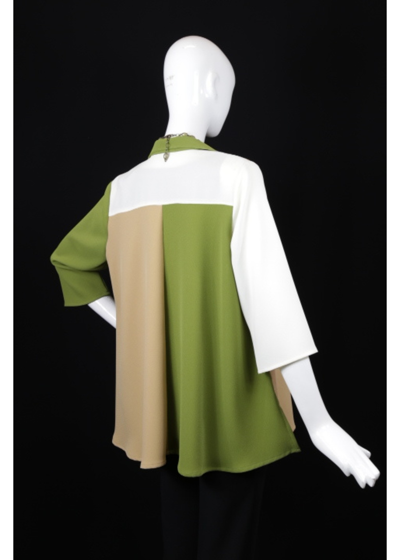 J5678-MS063/88/48-XP-Parchment/pistachio/cafe colorblock jkt (No buttons)