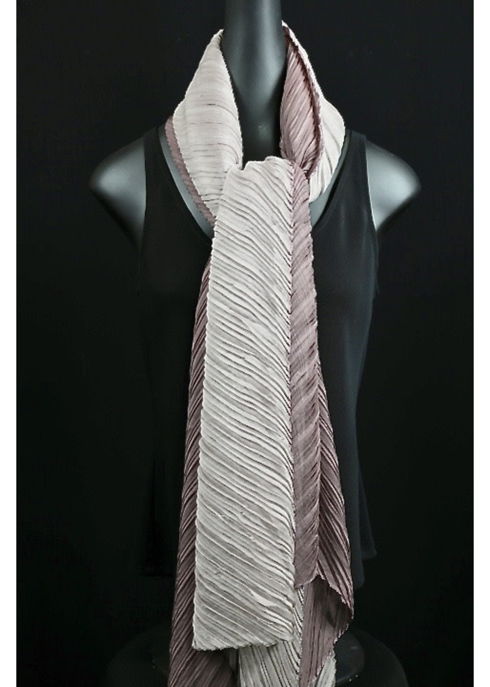 TS-008-19-Mauve pleated silk scarf