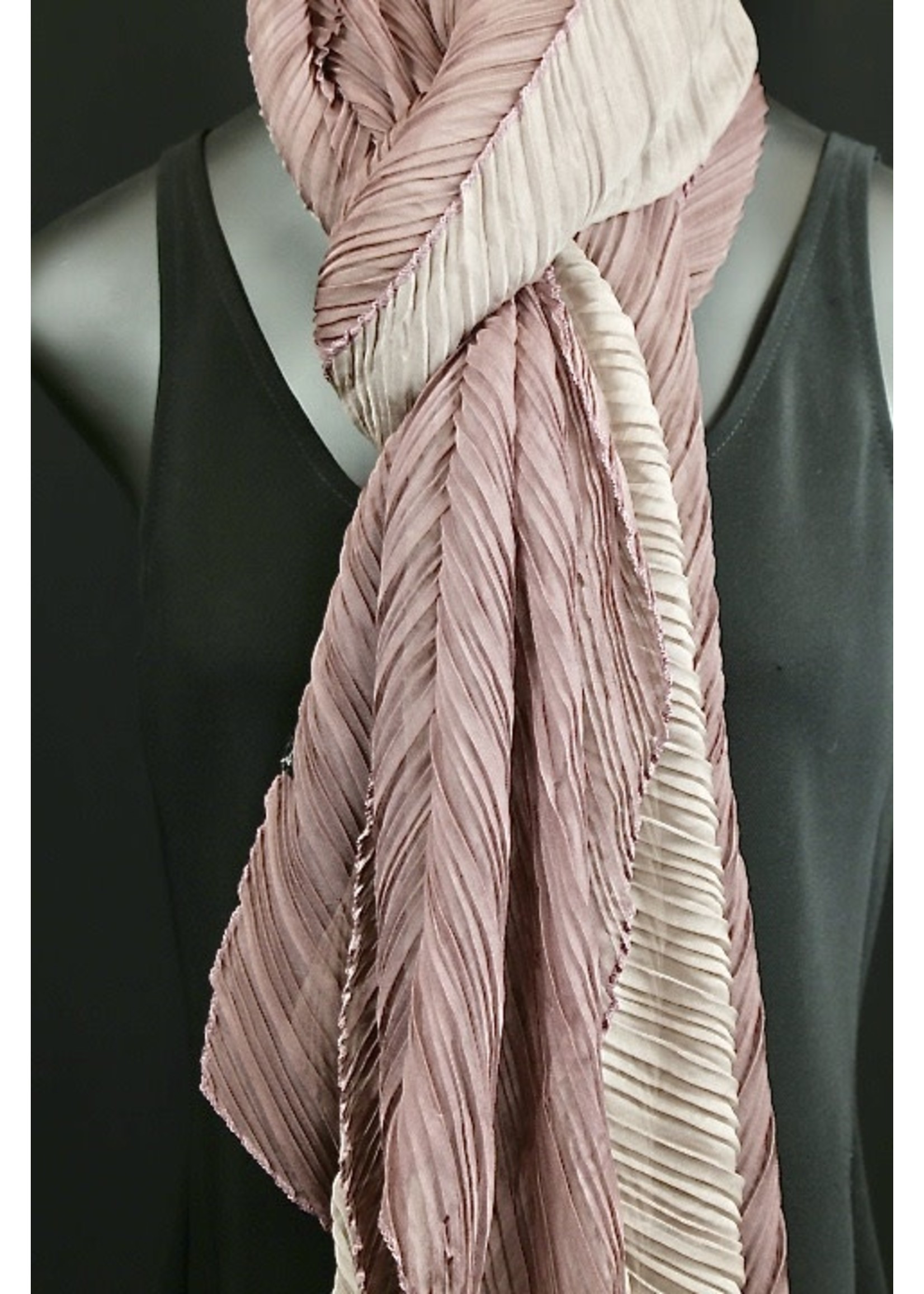 TS-008-19-Mauve pleated silk scarf