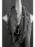 TS-004-19-Black pleated infinitive scarf