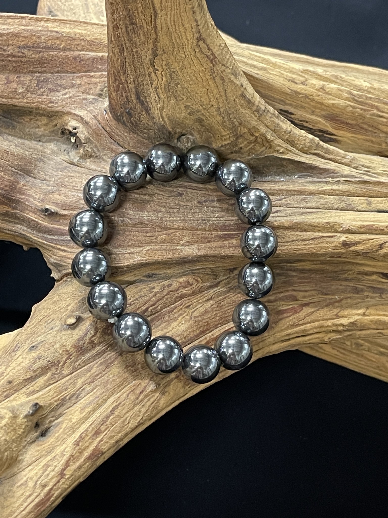 Hematite shop stretch bracelet