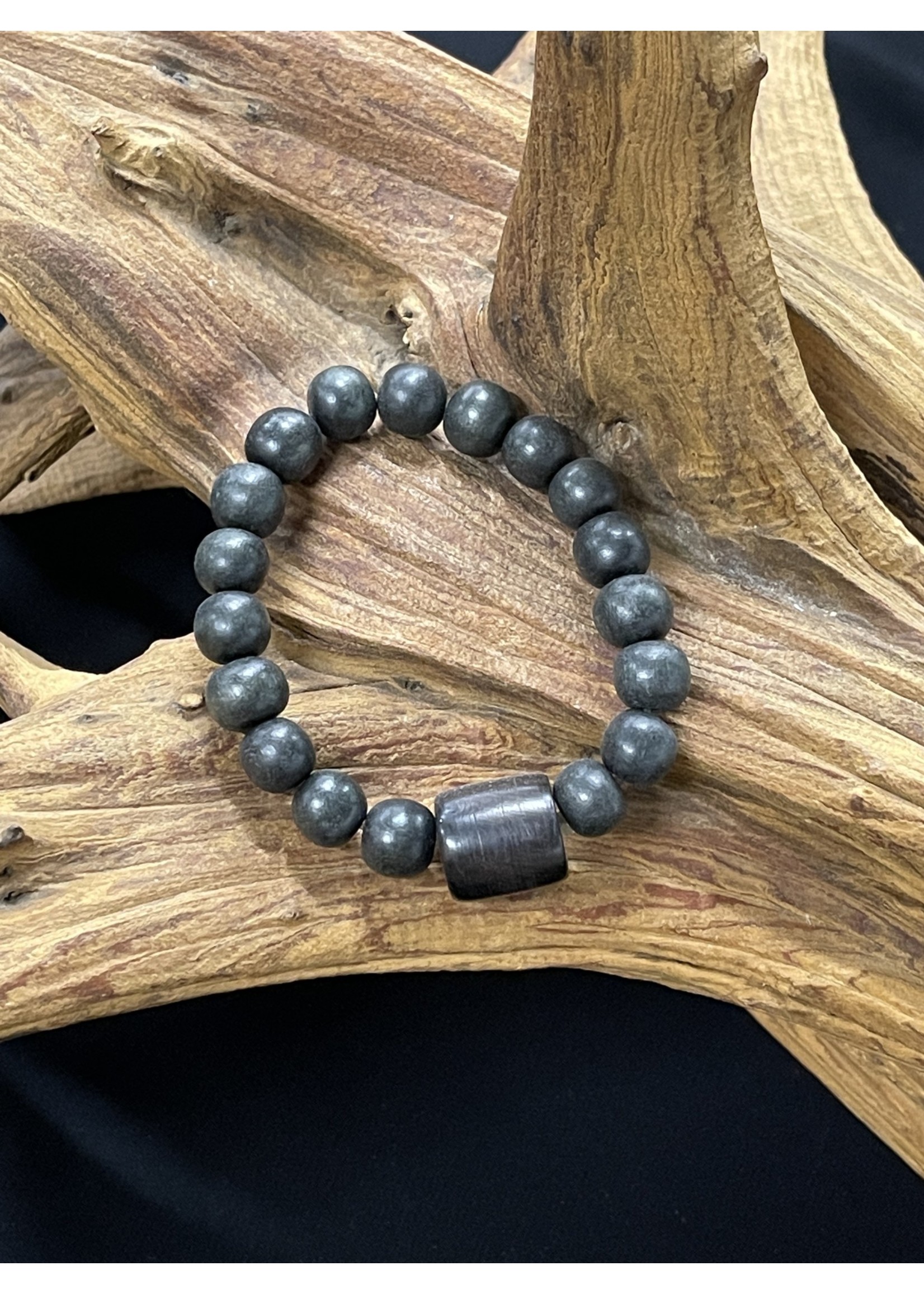 AC01-4160-19 Onyx stretch bracelet