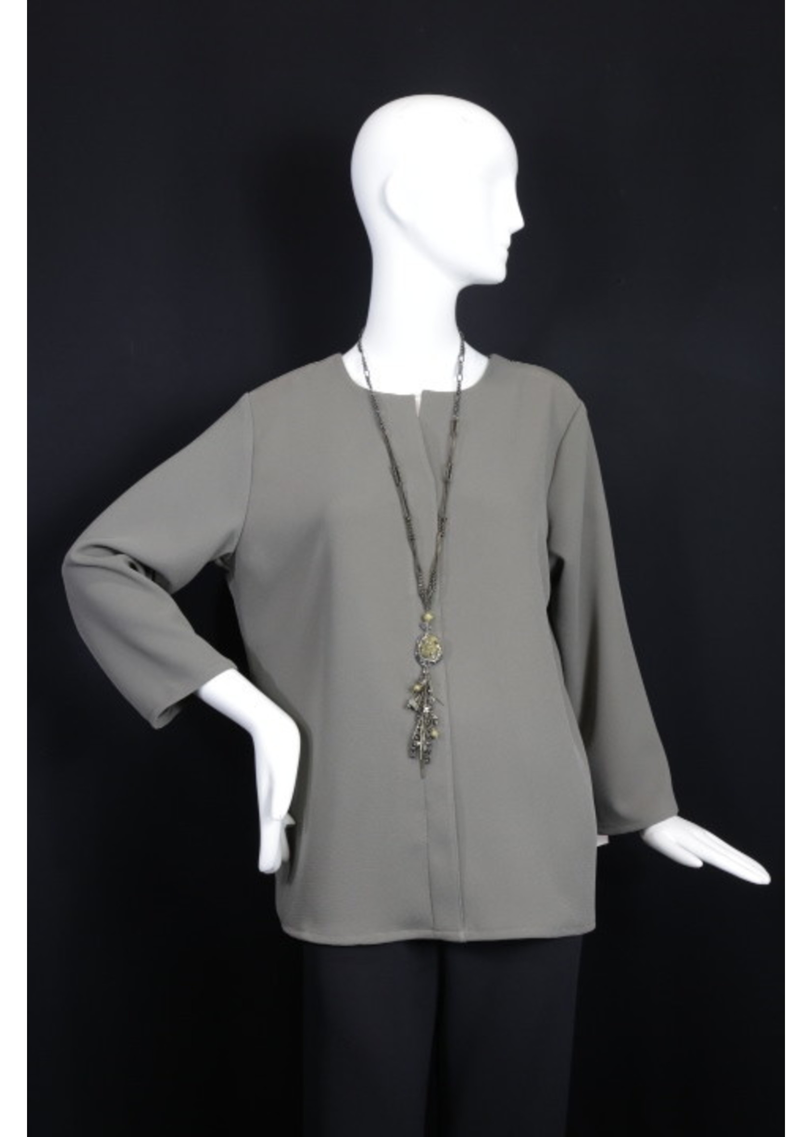 T2308-Tunic With Front Placket