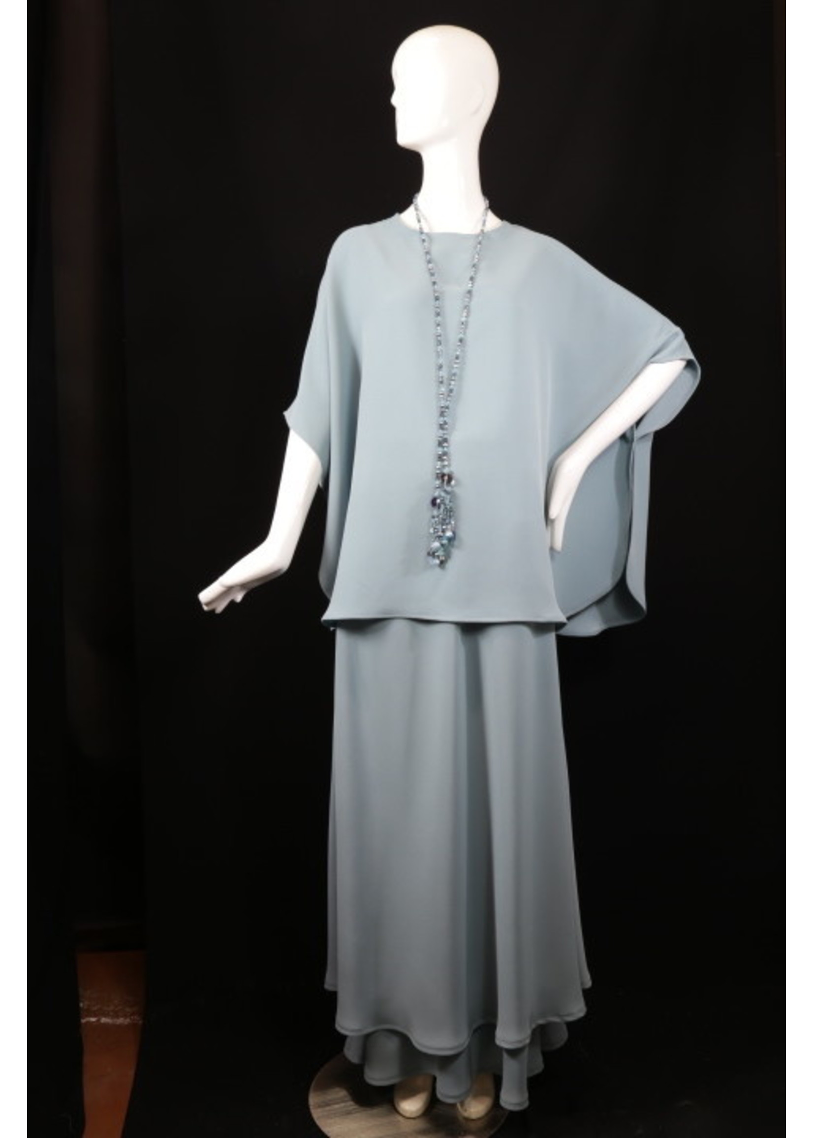 Skirt S782-MS040-Aquamarine skirt-S