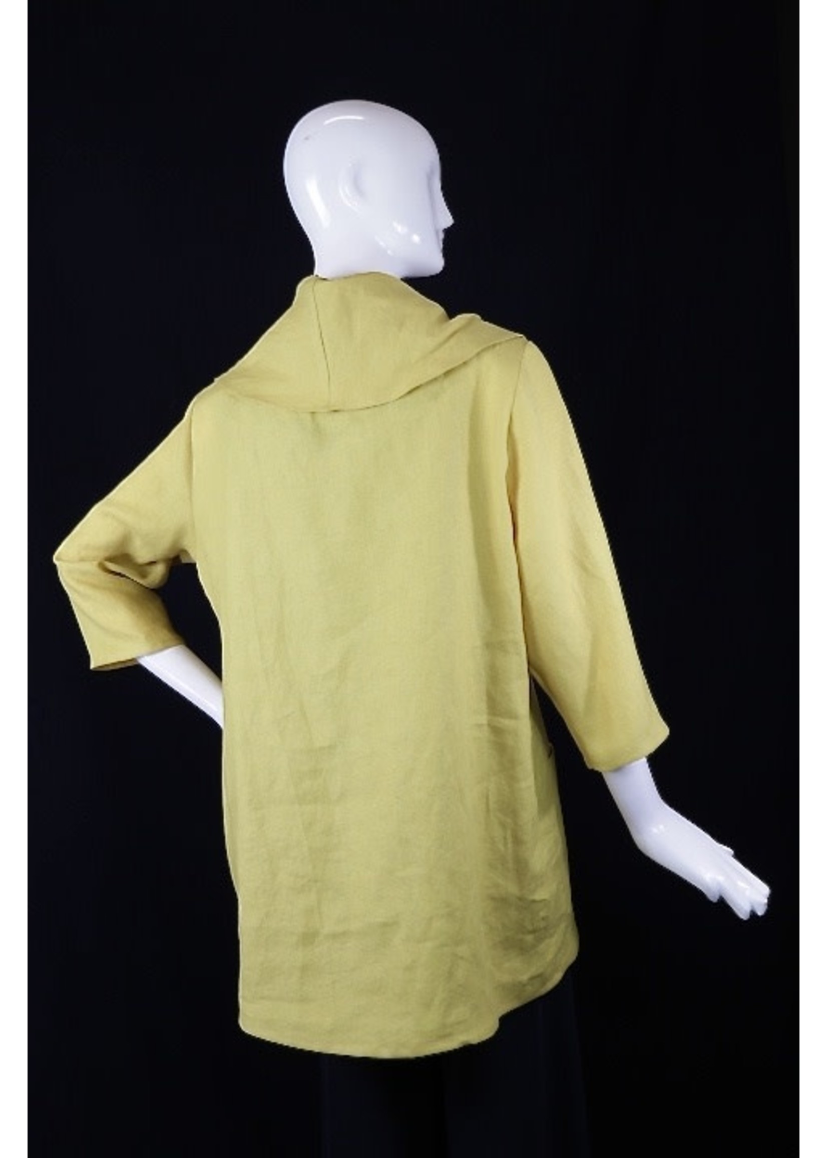 T2498-L0383-Mustard Cowl Tunic