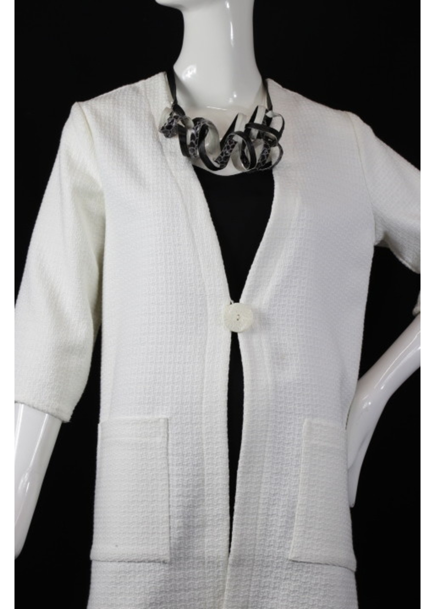 J5065+6-C0218-Parchment cotton jacket w/ pockets - P