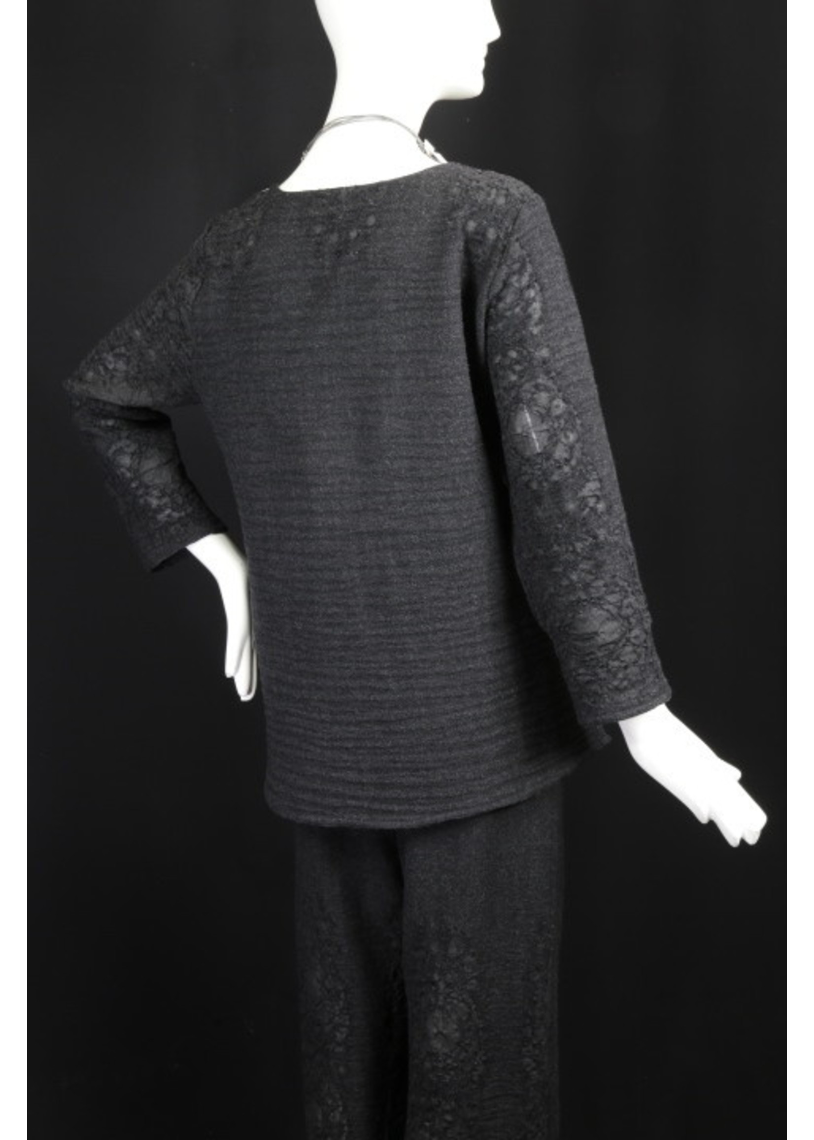 Pant P6001-W0110-S- Black Wool Pant