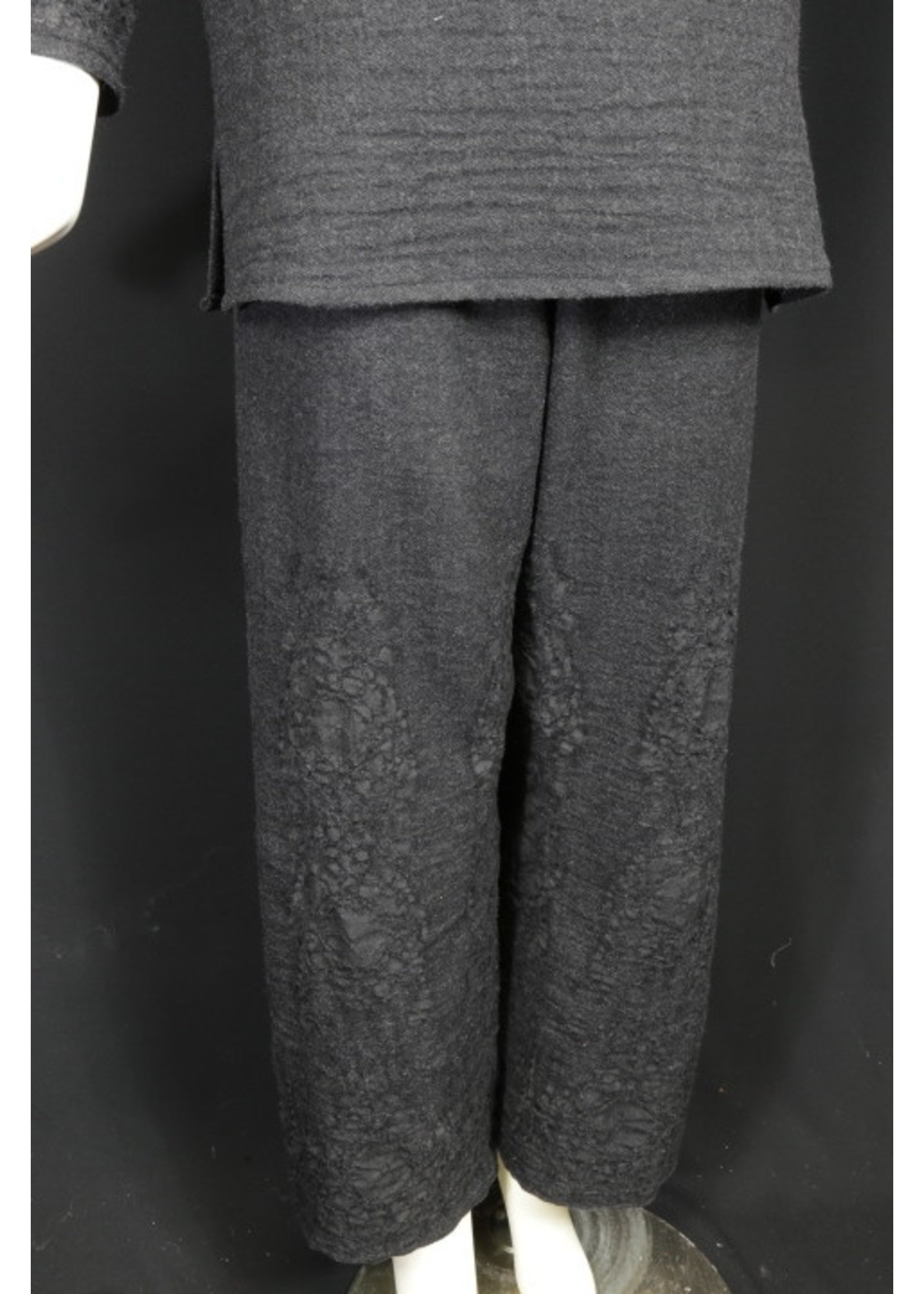 Pant P6001-W0110-S- Black Wool Pant