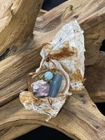 AC01-4437-20 Mulberry Brak,pink pearl,blue jade modern pin