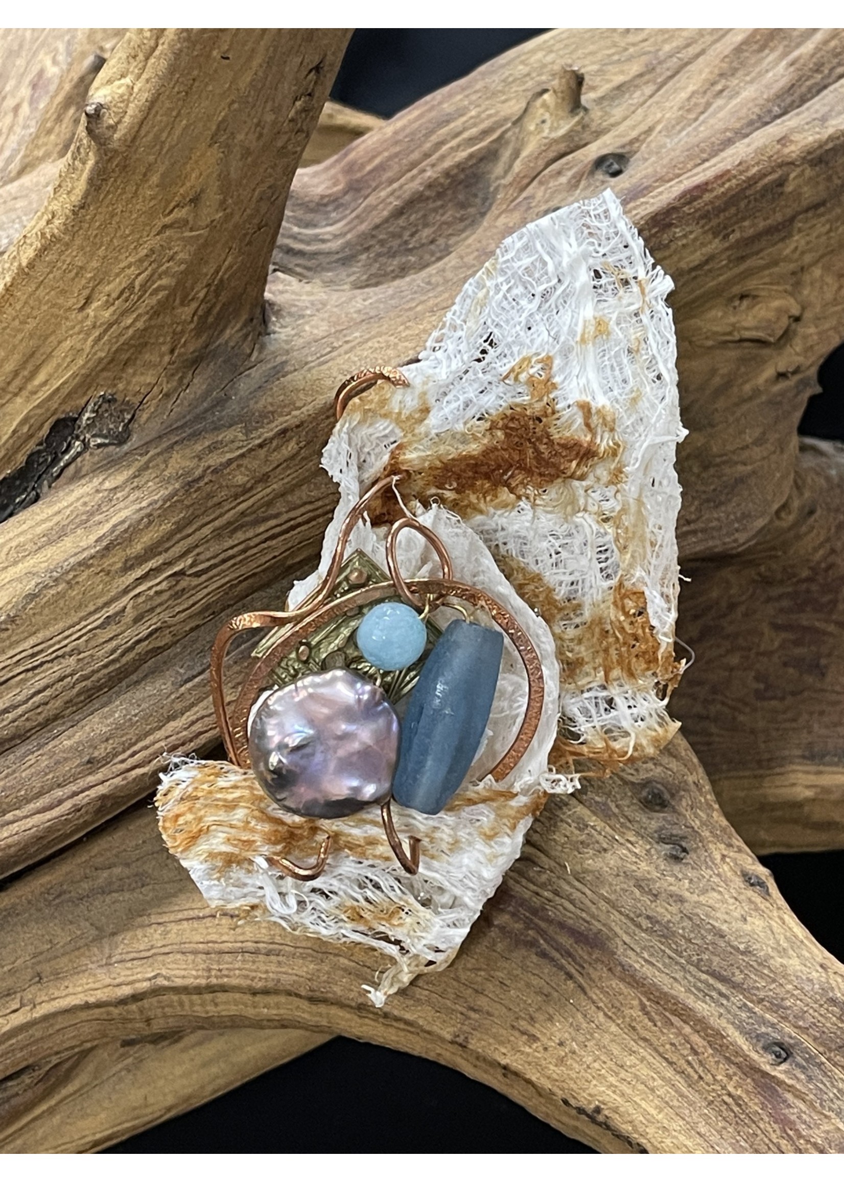 AC01-4437-20 Mulberry Brak,pink pearl,blue jade modern pin