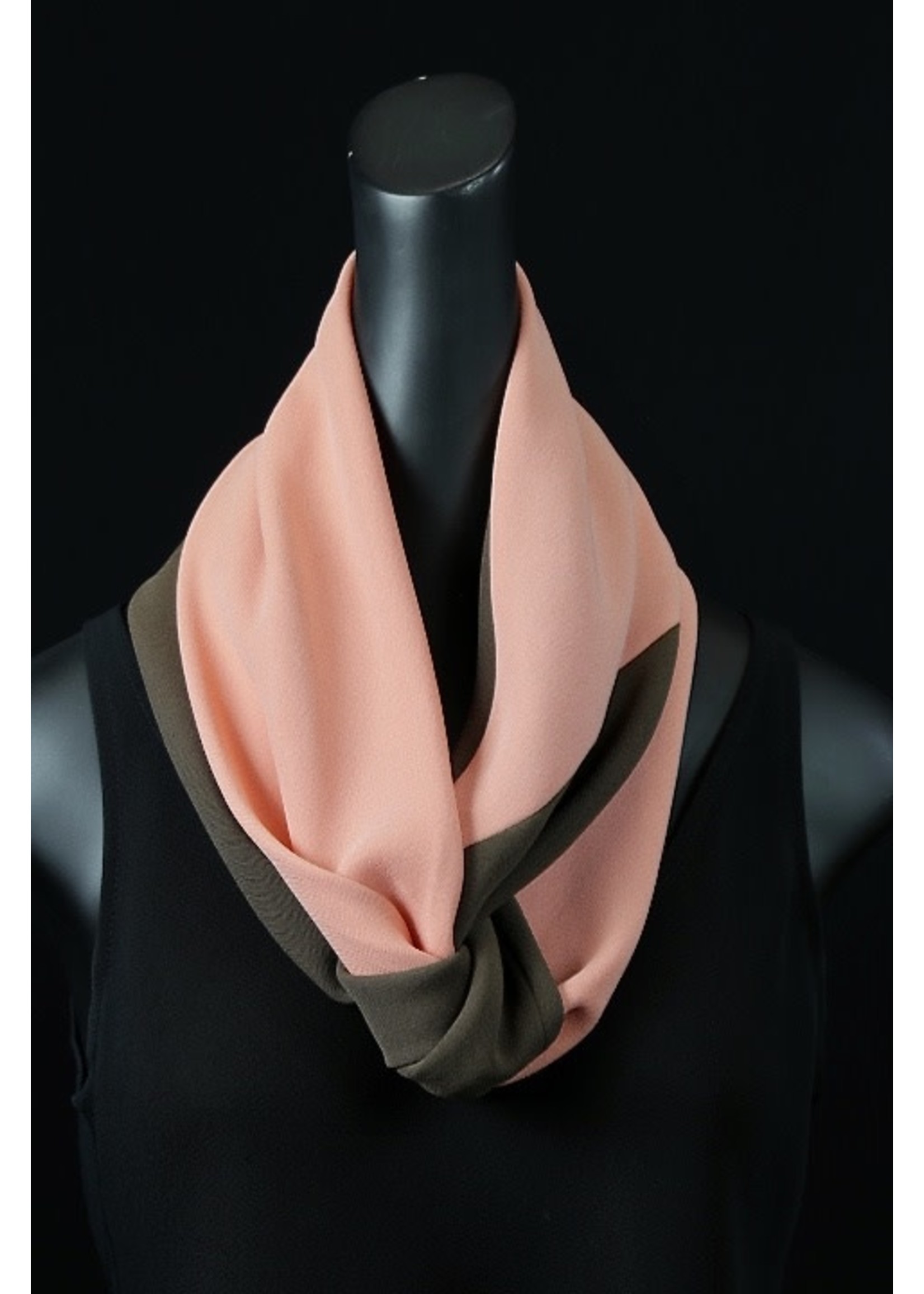 Scarf SH933-MS074/MS064-Papaya / chestnut sophia INFINITY SCARF