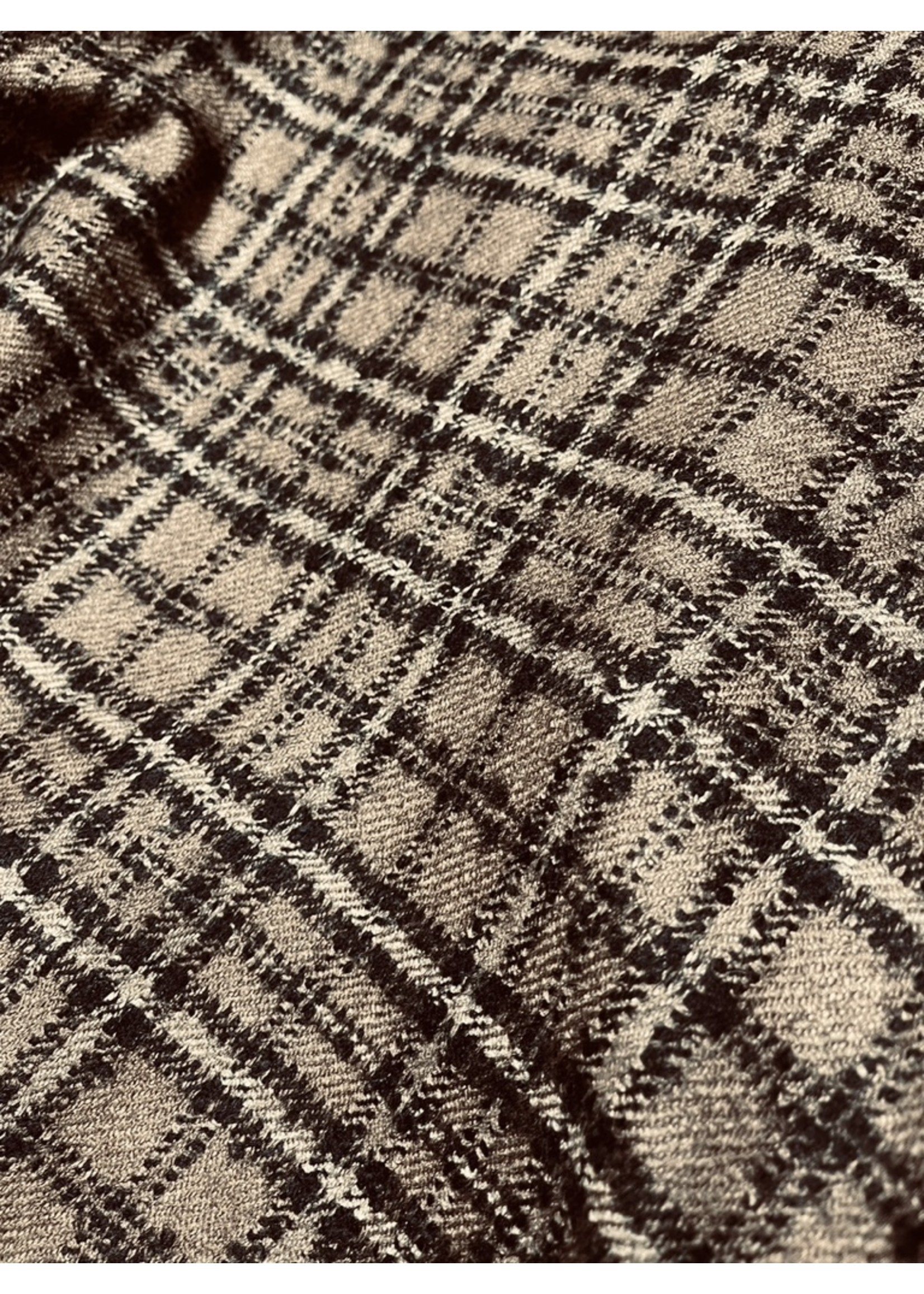 J6146-W0160-S-Plaid Wool Black & Brown
