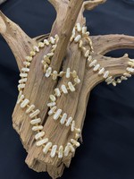 AC01-4101-19 Long Yellow pearls necklace
