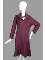 Dress DC428-ST377 -M- T2481+8 1/2"+5 sleev BURGUNDY knit Dress -M-
