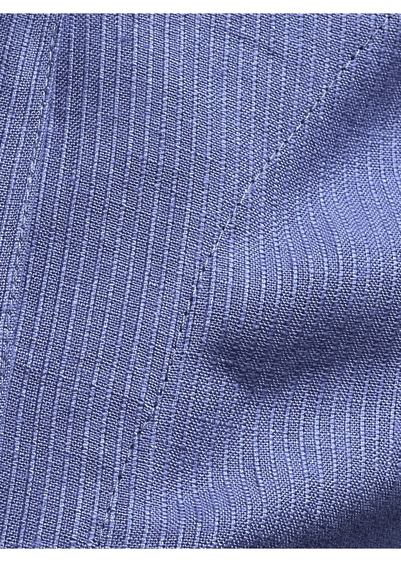 J5337-L0440-S-Periwinkle Linen No Cuff + 2" sleeve-J5743 Pocket