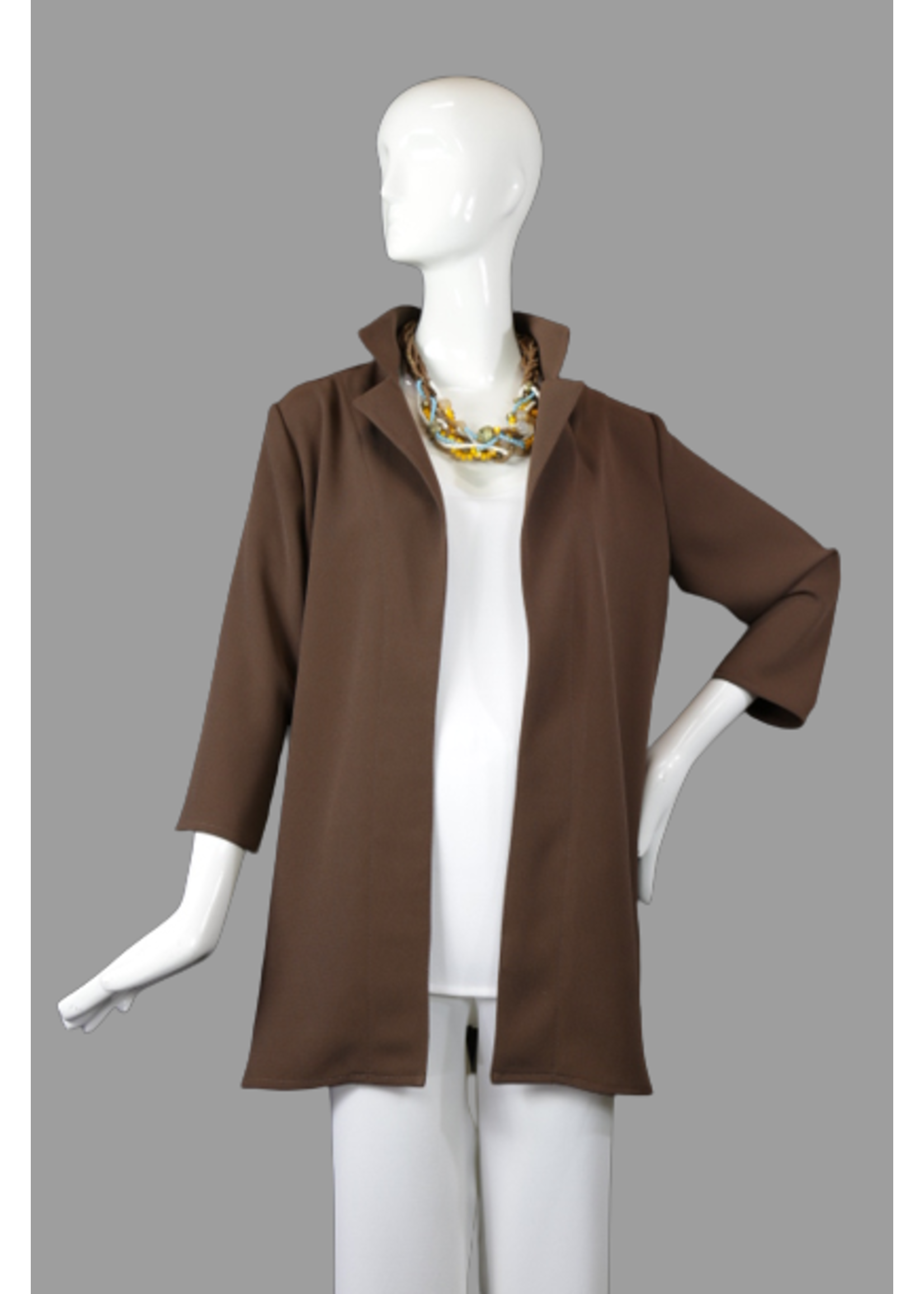 Jacket Chestnut  sophia jacket . hem-2” -M-