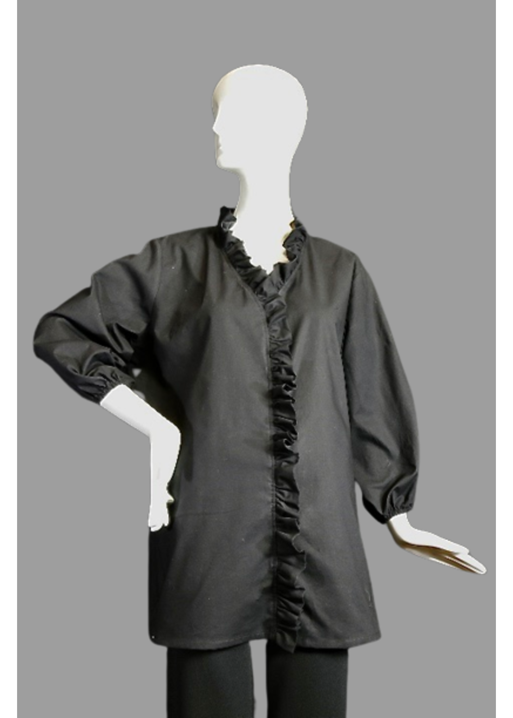 T2517-C0600-M-Black Kona Cotton-Elastic Sleeve
