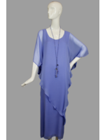 Dress DC411-S2024-S-Perwinkle georgette dress