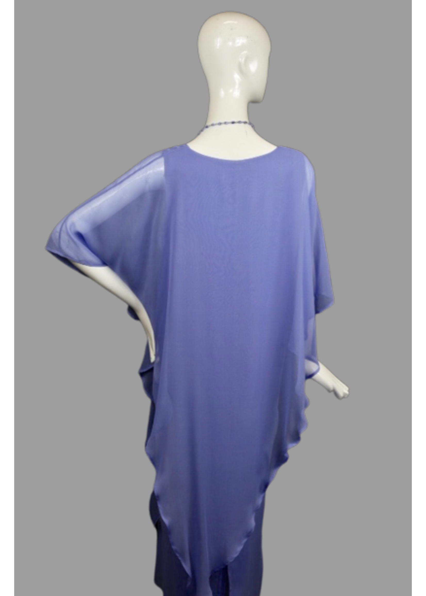 Dress DC411-S2024-S-Perwinkle georgette dress