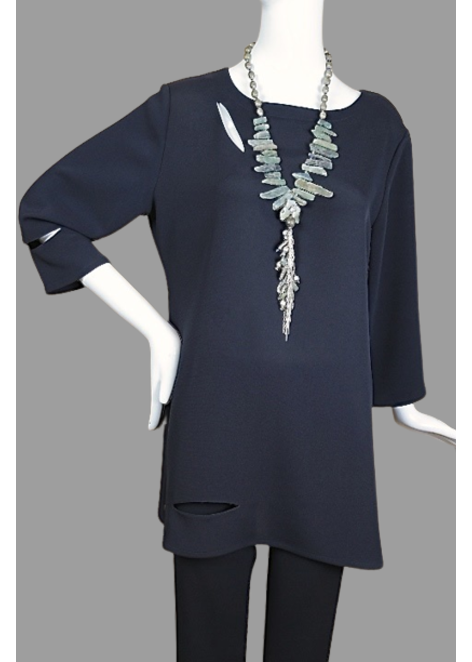 T2181-Sophia Tunic With Slits