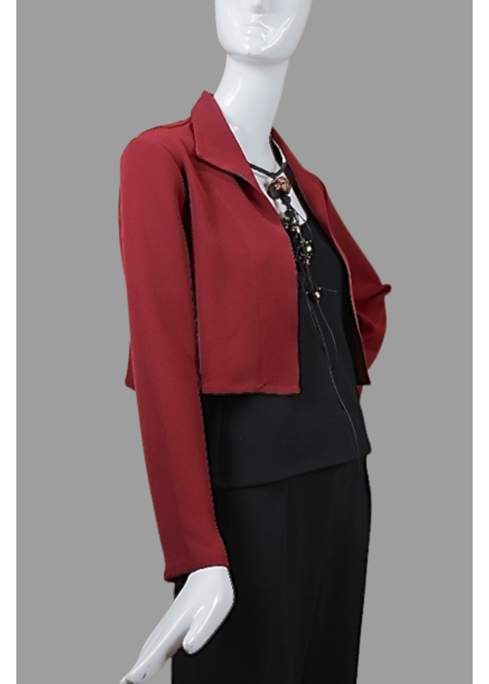 J5761-MS017-CINNABAR CROPPED JACKET-XP