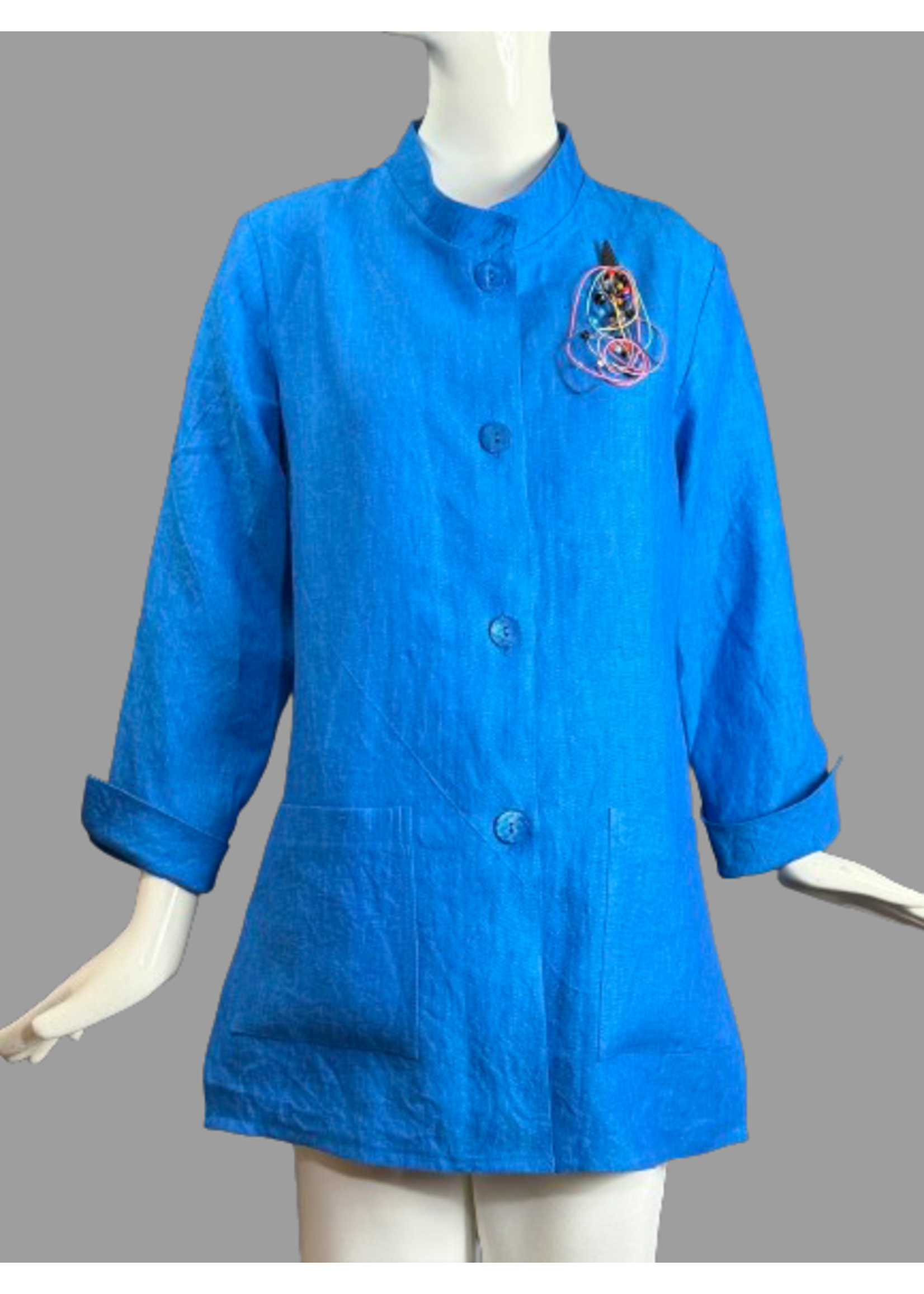 J5337-L0441Royal Linen Jacket