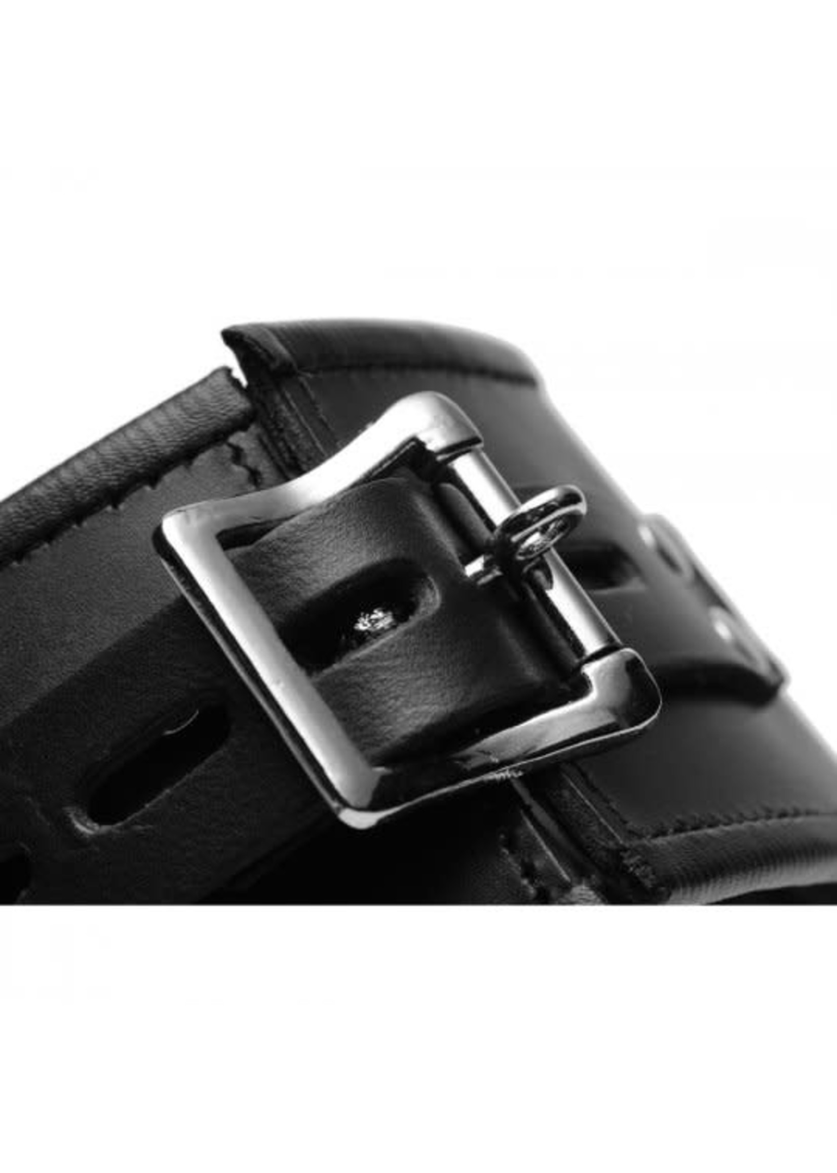 Clearance Padded Leather Locking Posture Collar