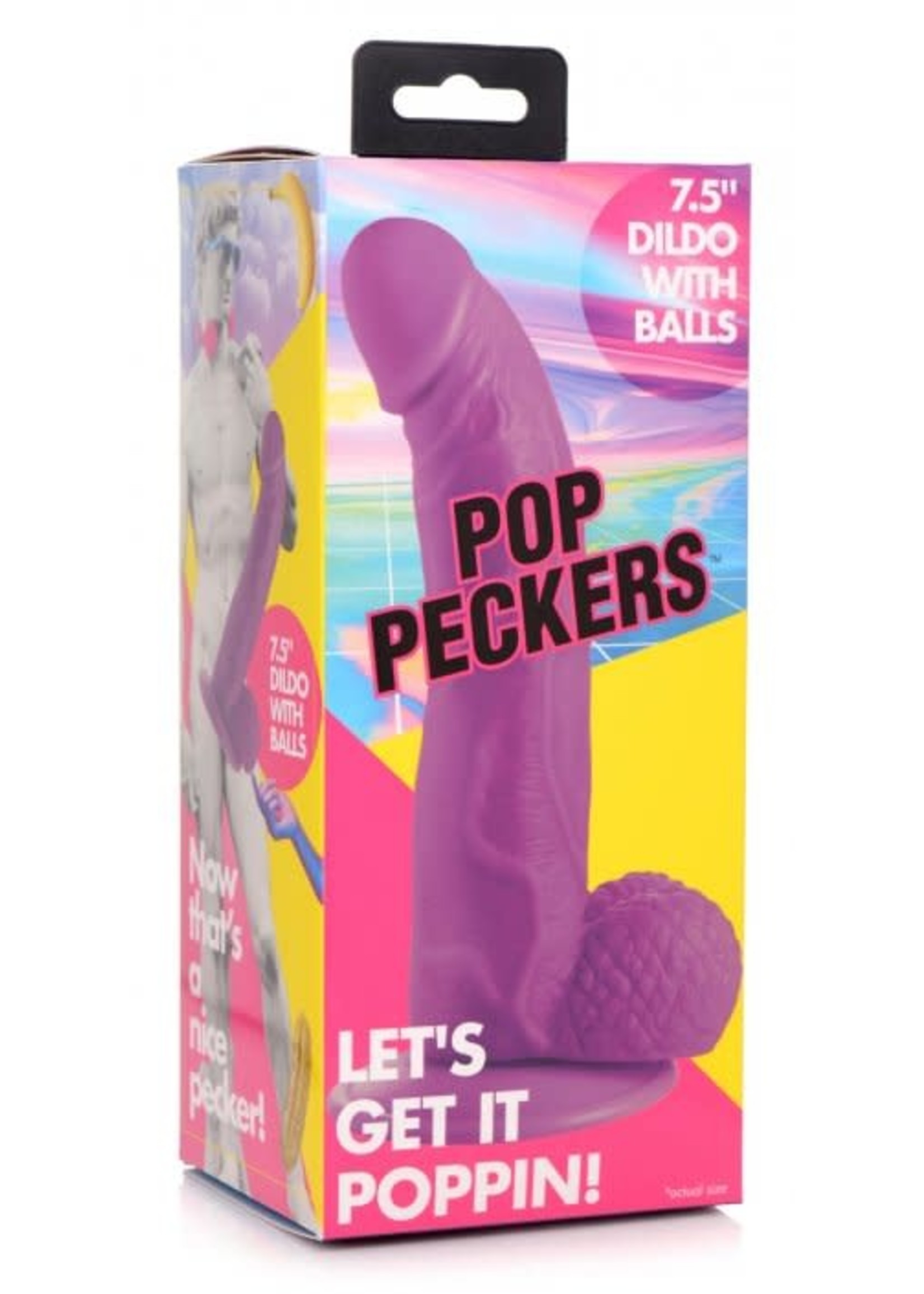 POP 7.5" Dildo With Balls