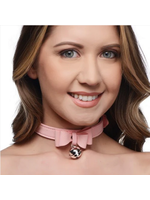 Master Series Sugar Kitty Cat Bell Collar -Pink/Silver