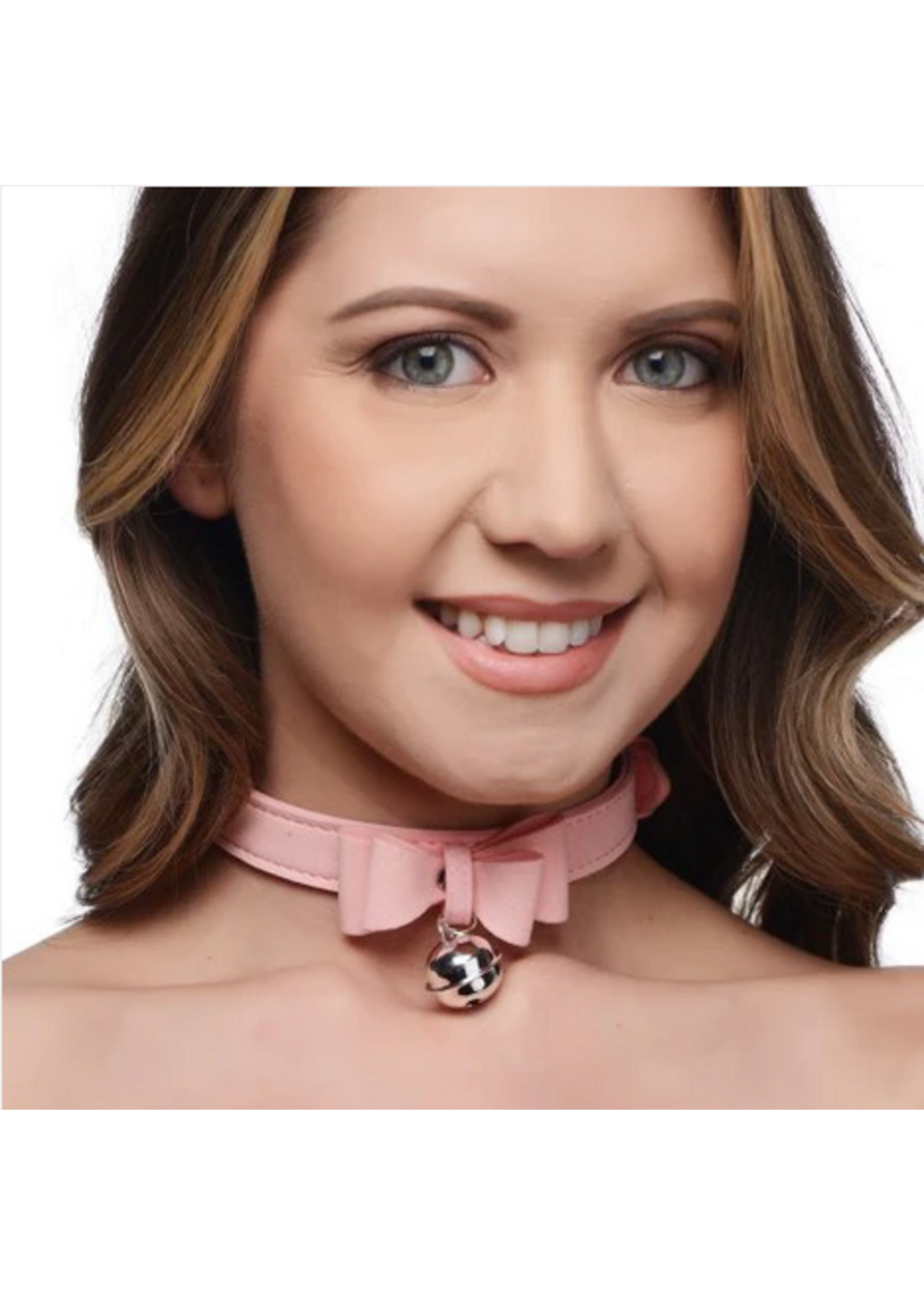 Master Series Sugar Kitty Cat Bell Collar -Pink/Silver