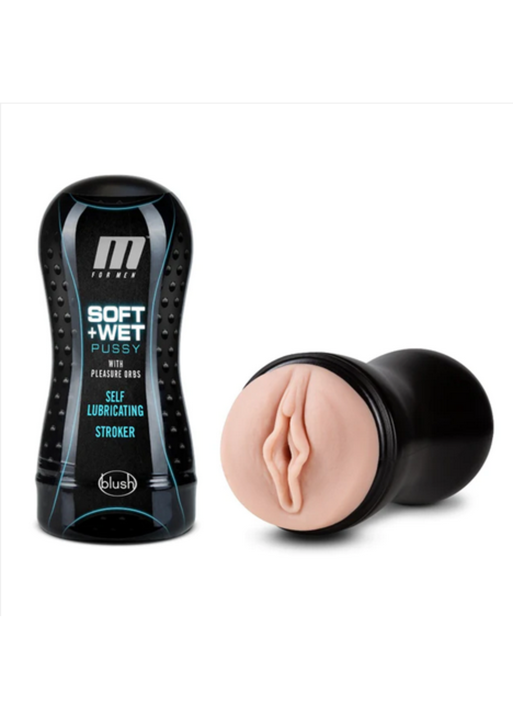 M for Men M Stroker - Soft Wet Pussy with Pleasure Orbs