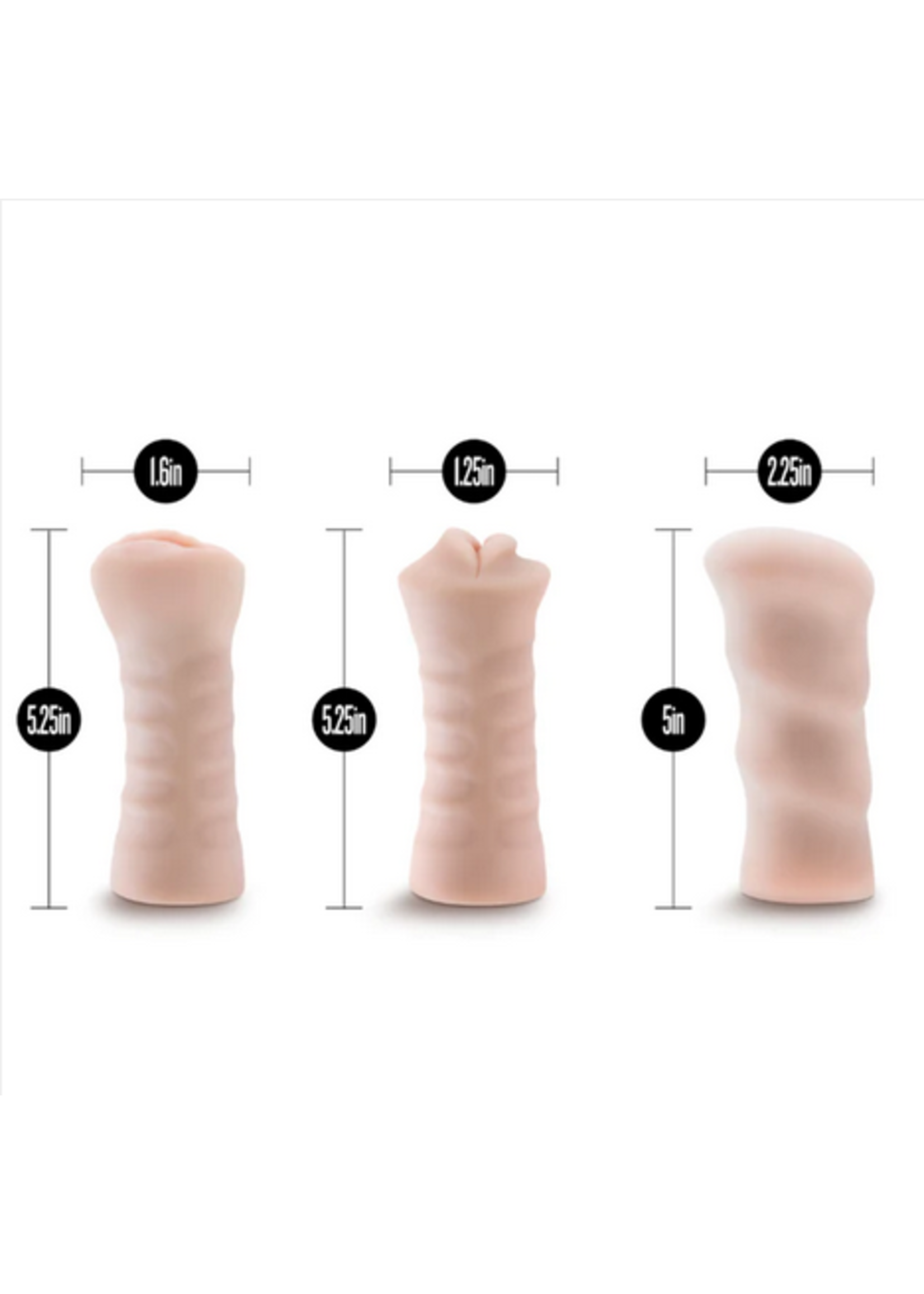 M for Men Self Lubricating Vibrating Strokers 3 Pack