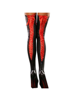 Value Knee High Tights with Red Tie S/M